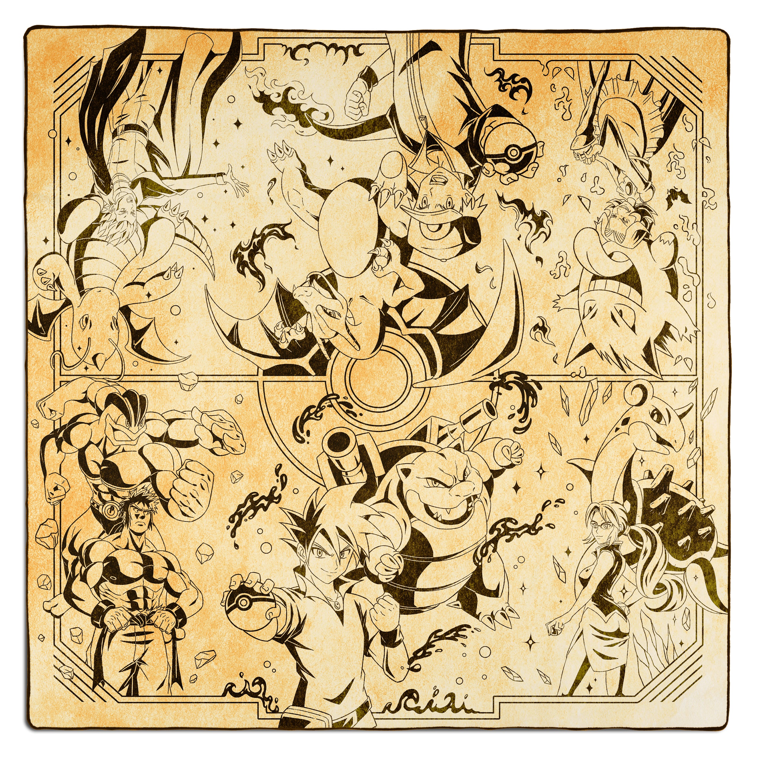 Rivals 2-Player Stitched Edge Playmat - Sandstone