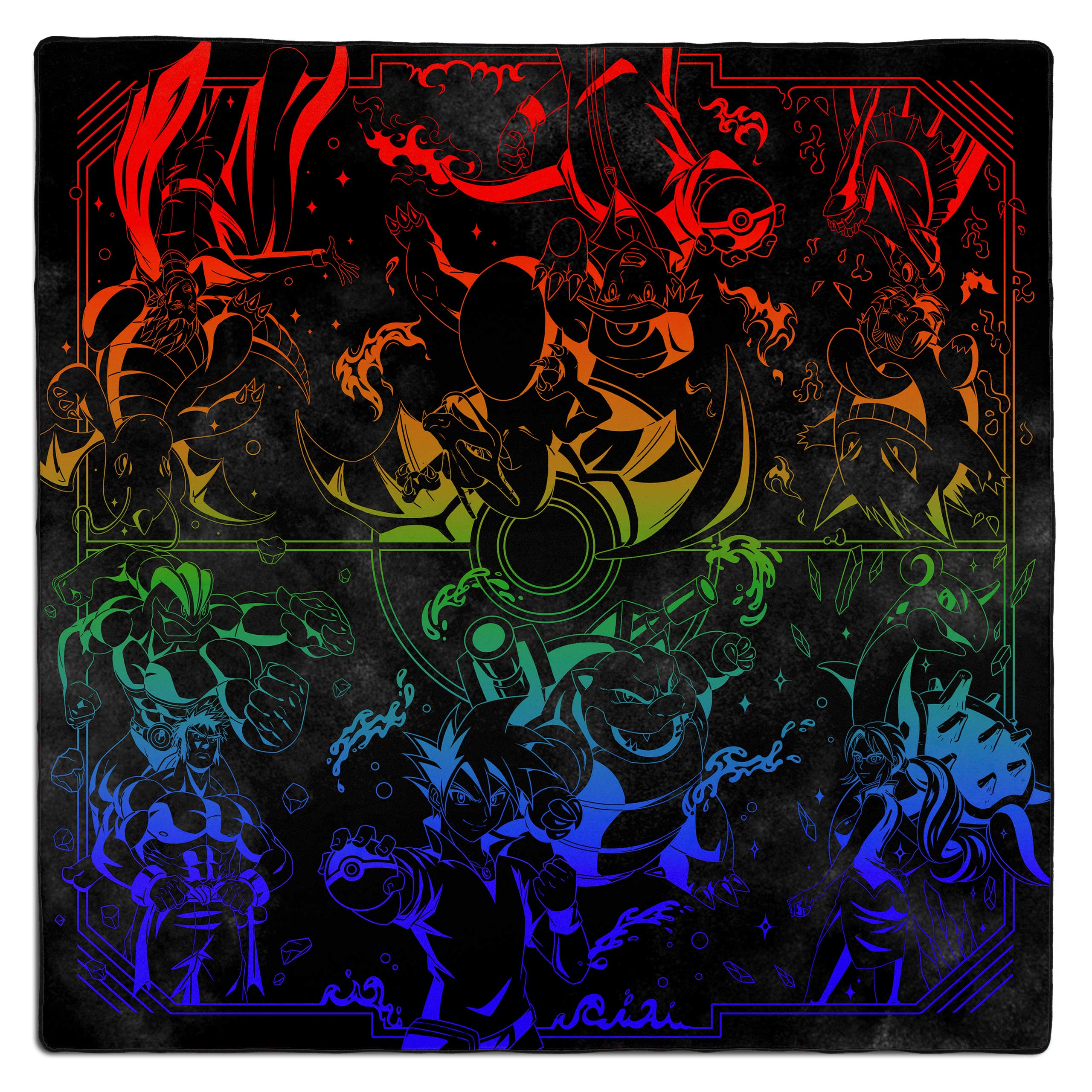 Rivals 2-Player Stitched Edge Playmat - Glow