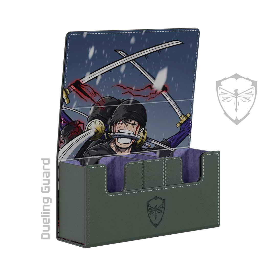 (Pre-Order) Completionist Bundle - Ashura EV 2.5 Embroidered Deck Box, Playmat and Custom Art Leader Card