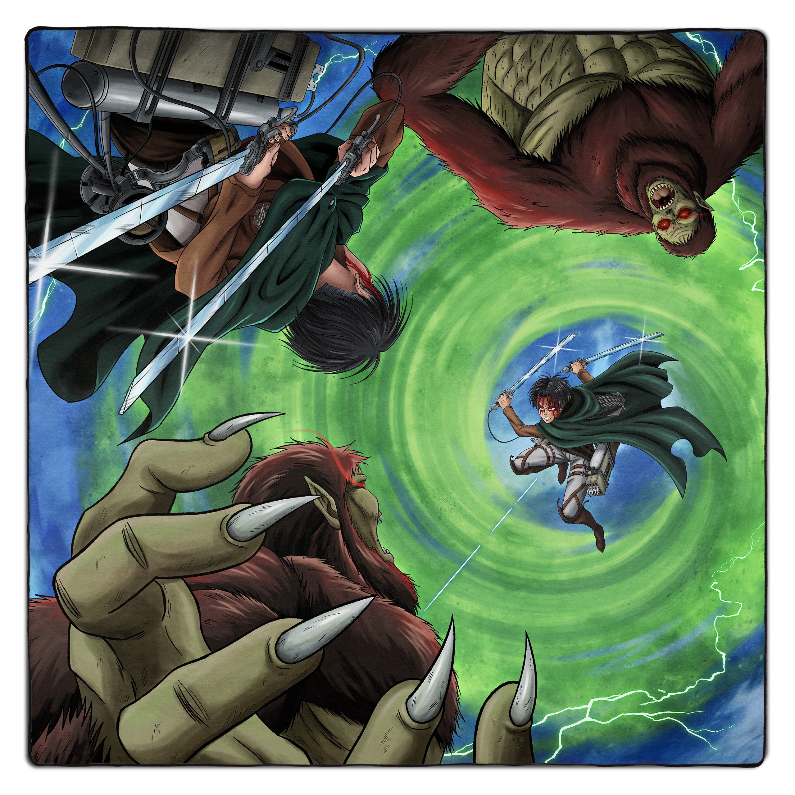 Beast Slayer 2-Player Stitched Edge Playmat (Pre-Order)