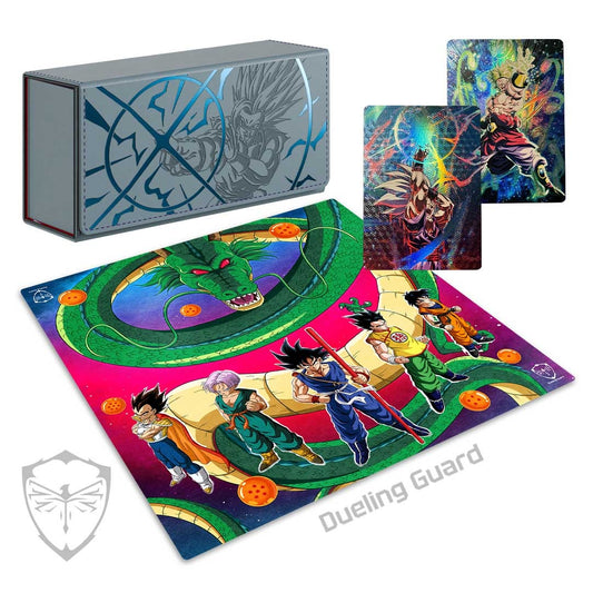 Dueling Guard Beast EV 2.5 Deckbox & Original Saiyans 2 Player Playmat & Ultimate Saiyans Collectible Anime Art Cards