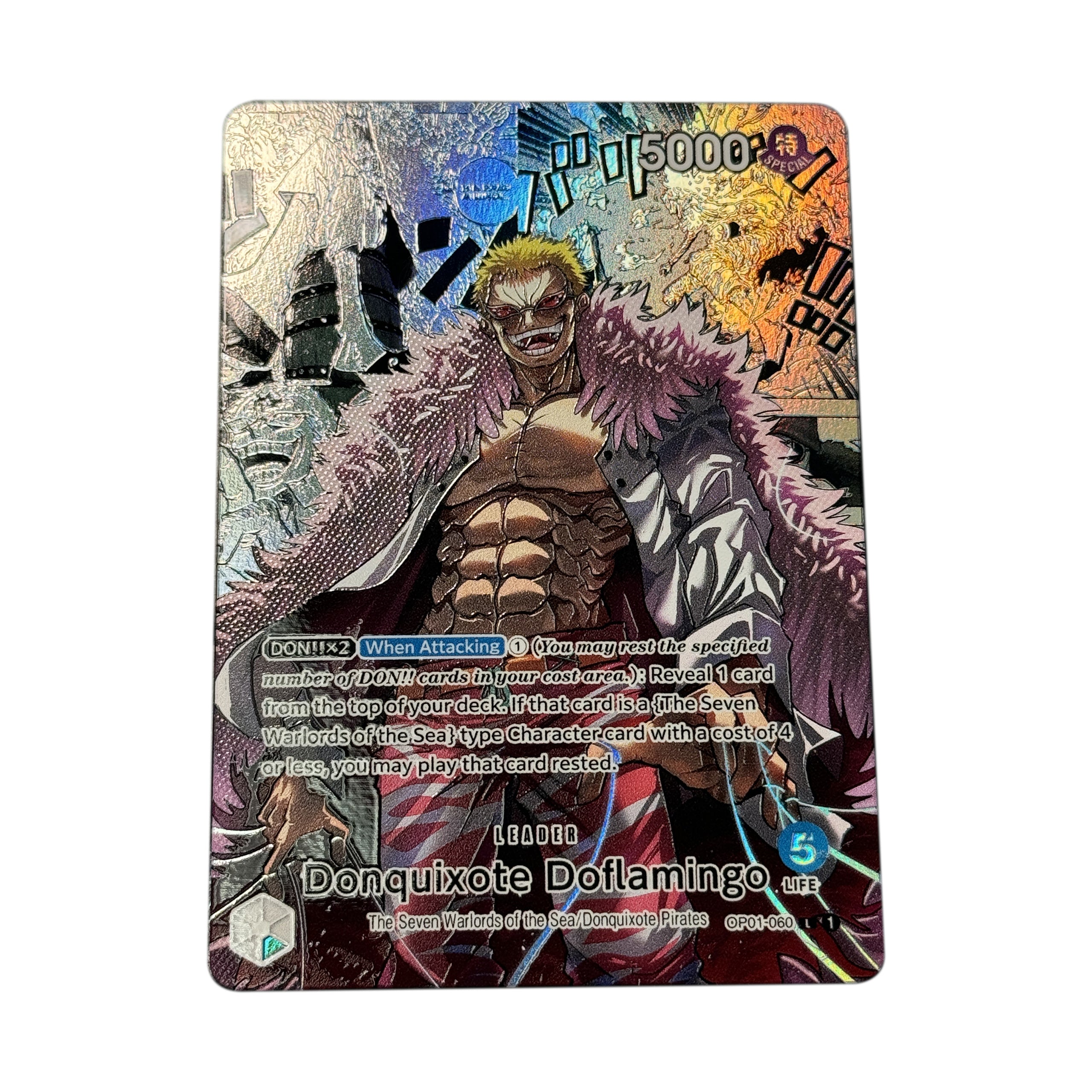 Donflamingo Custom Art Leader Card (Pre-order)