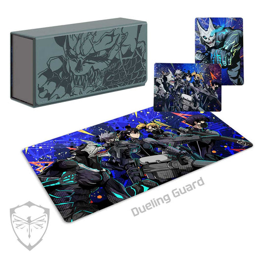 (Pre-Order) Completionist Bundle - Kaiju No.08 Custom Art Cards, Playmat, and Deck Box
