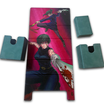 Premium deck box Interior with Maki artwork JJK modular deck box 