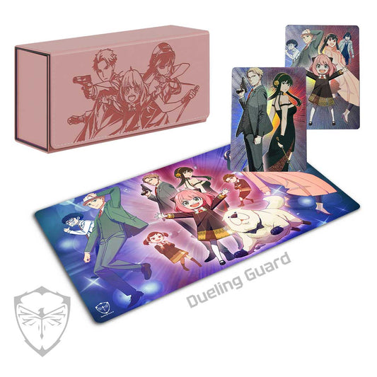 (Pre-Order) Completionist Bundle - Spy Fam Custom Art Cards, Playmat, and Deck Box Combo