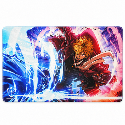 Black Leg 1-Player Stitched Edge Playmat