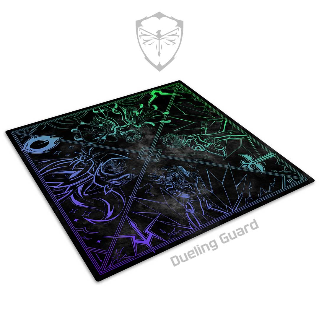 Zero 2-Player Stitched Edge Playmat - Black Gradient Chase *Randomly Inserted*